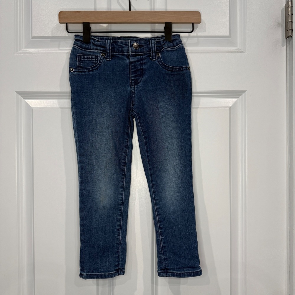 Cat & Jack Girls‎ Super Skinny Crop Jeans Medium Wash Super Stretch Size 6
